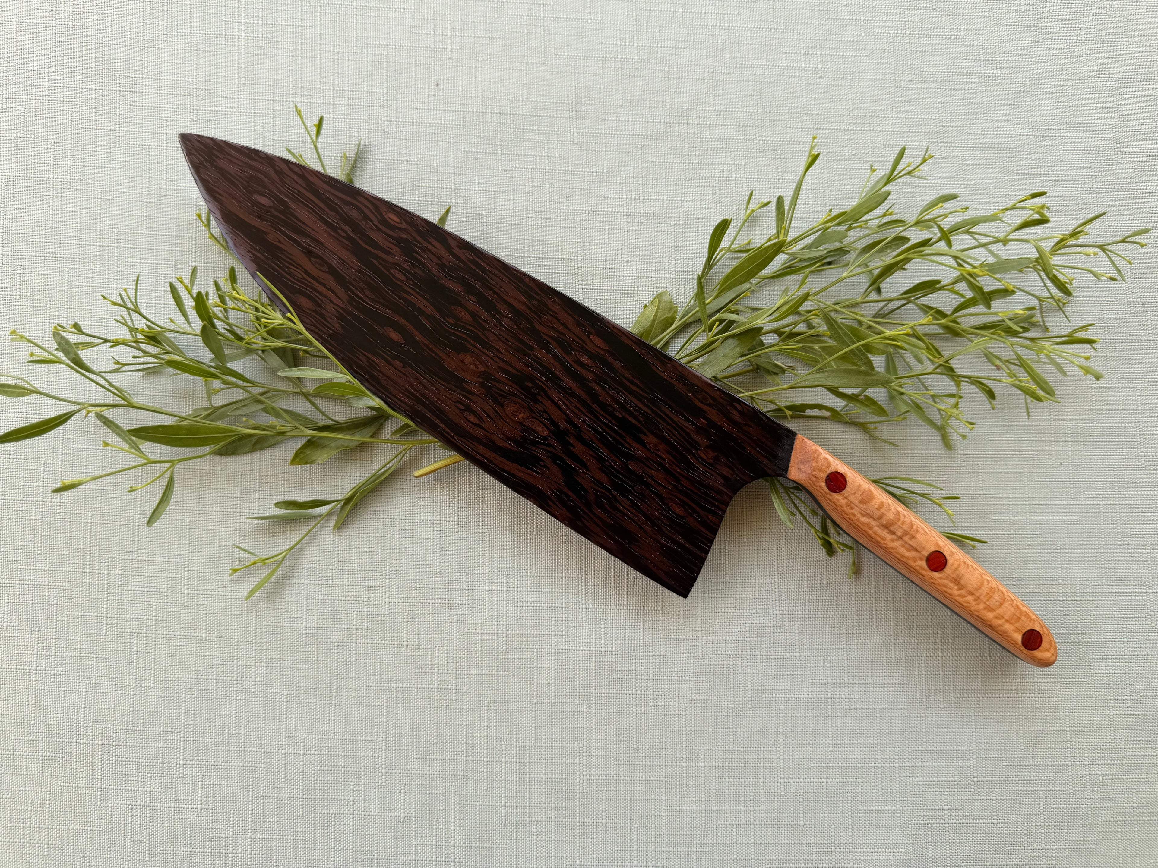 Beautiful Exotic wenge serving knife