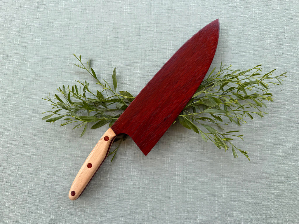 Exotic Padauk serving knife