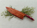 Beautiful exotic Marbled padauk serving knife