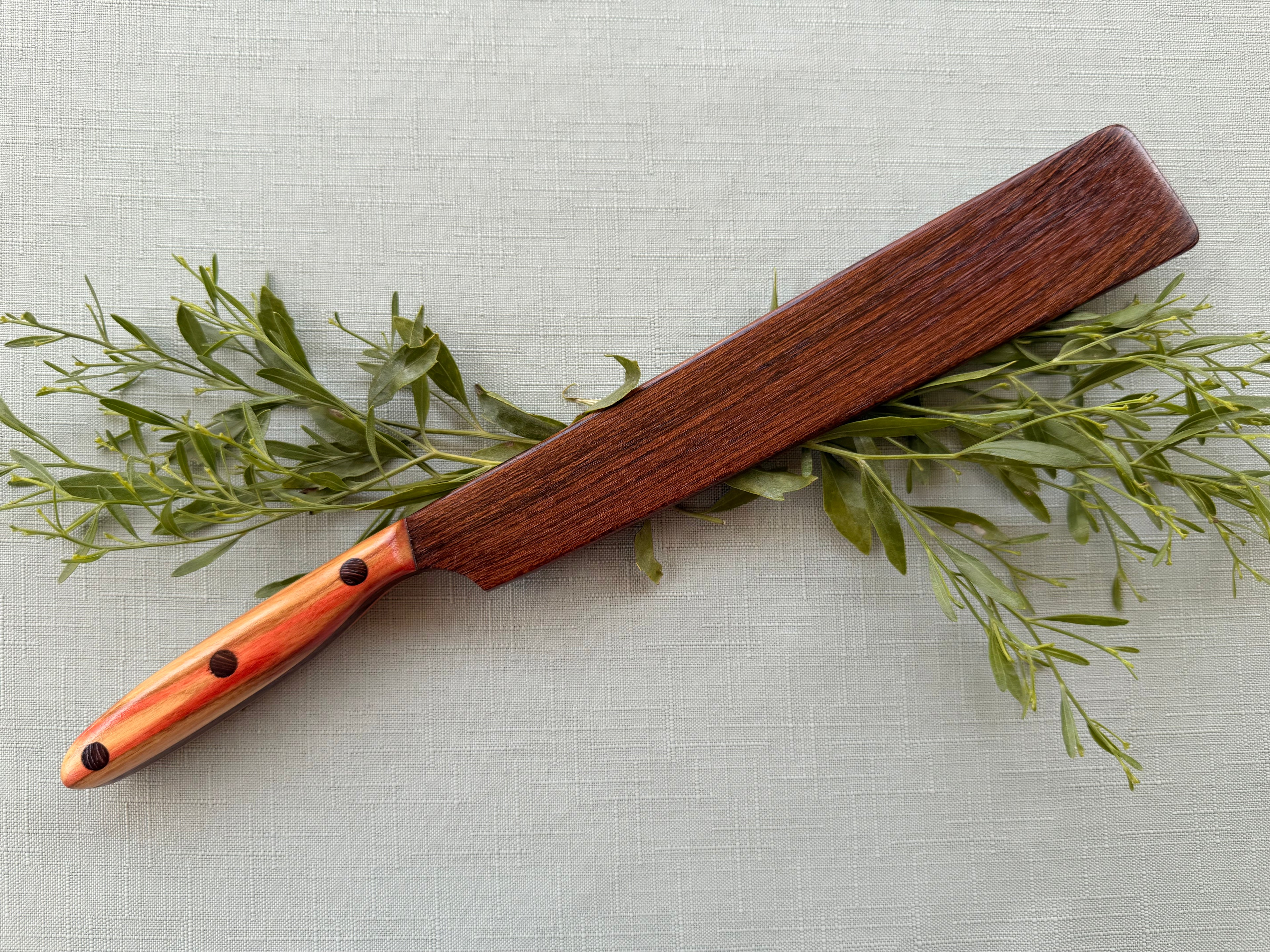 Beautiful exotic bocote spatula/icing knife.