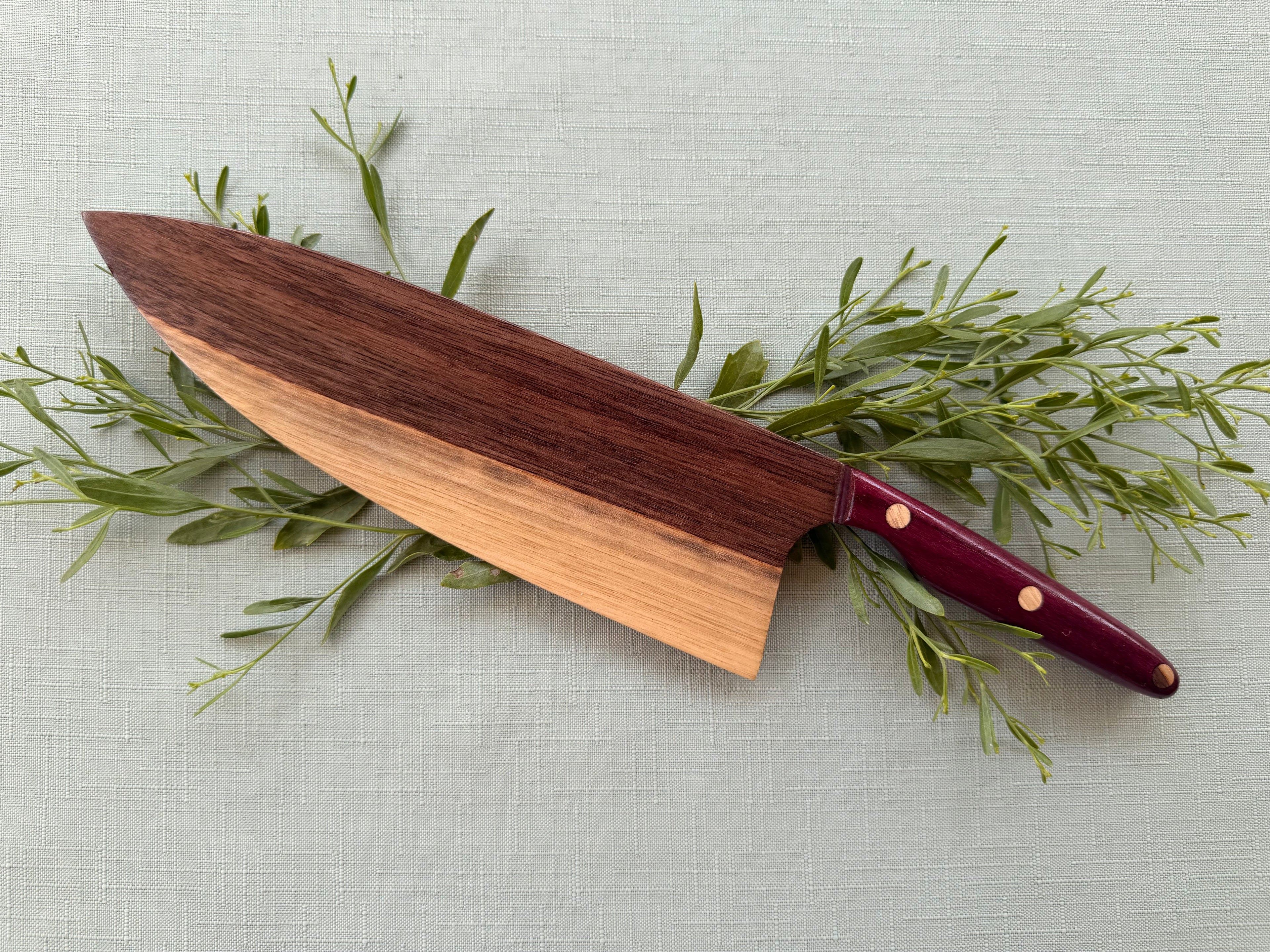 Black walnut serving knife