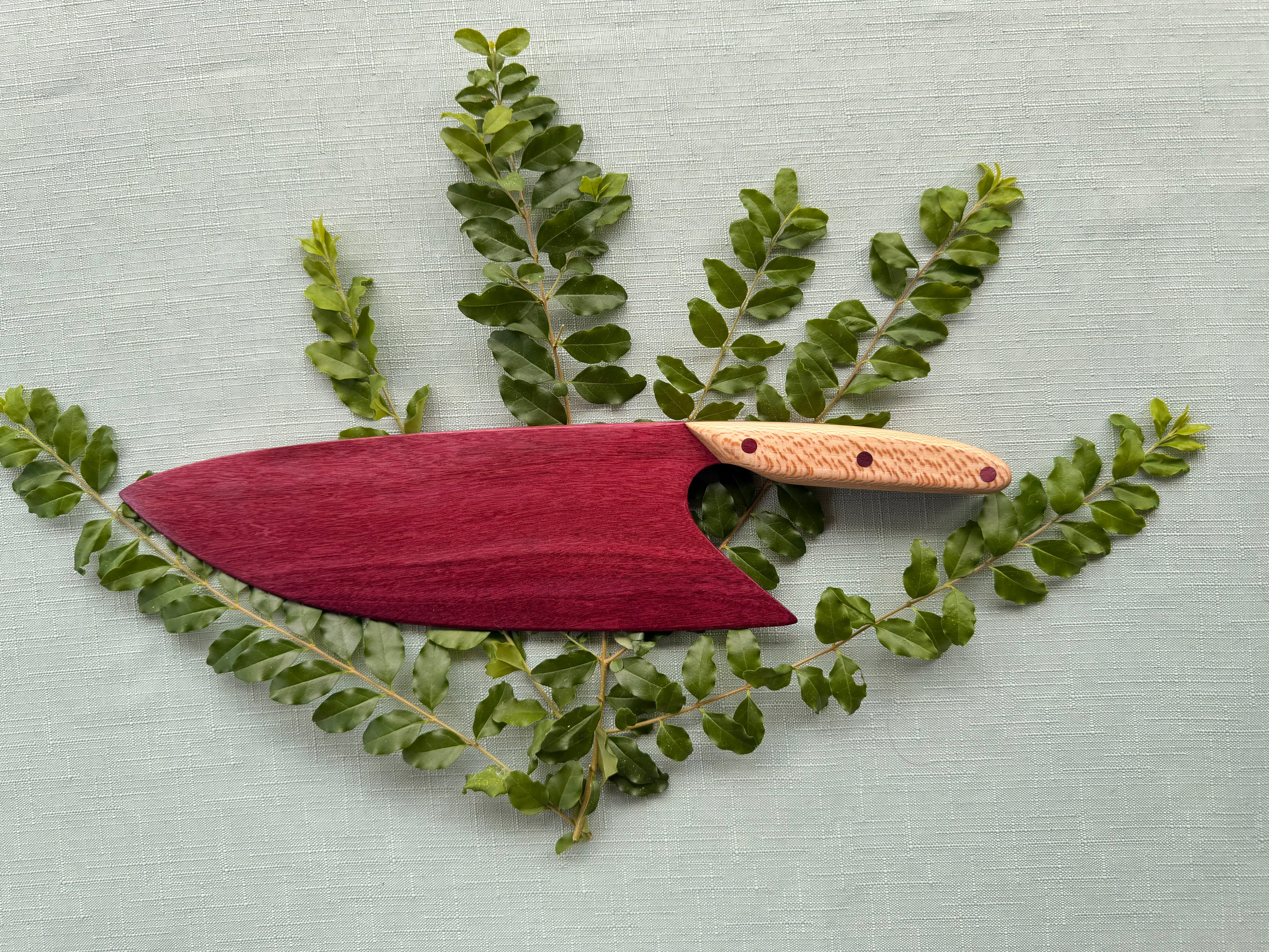 Beautiful Exotic purple heart knife