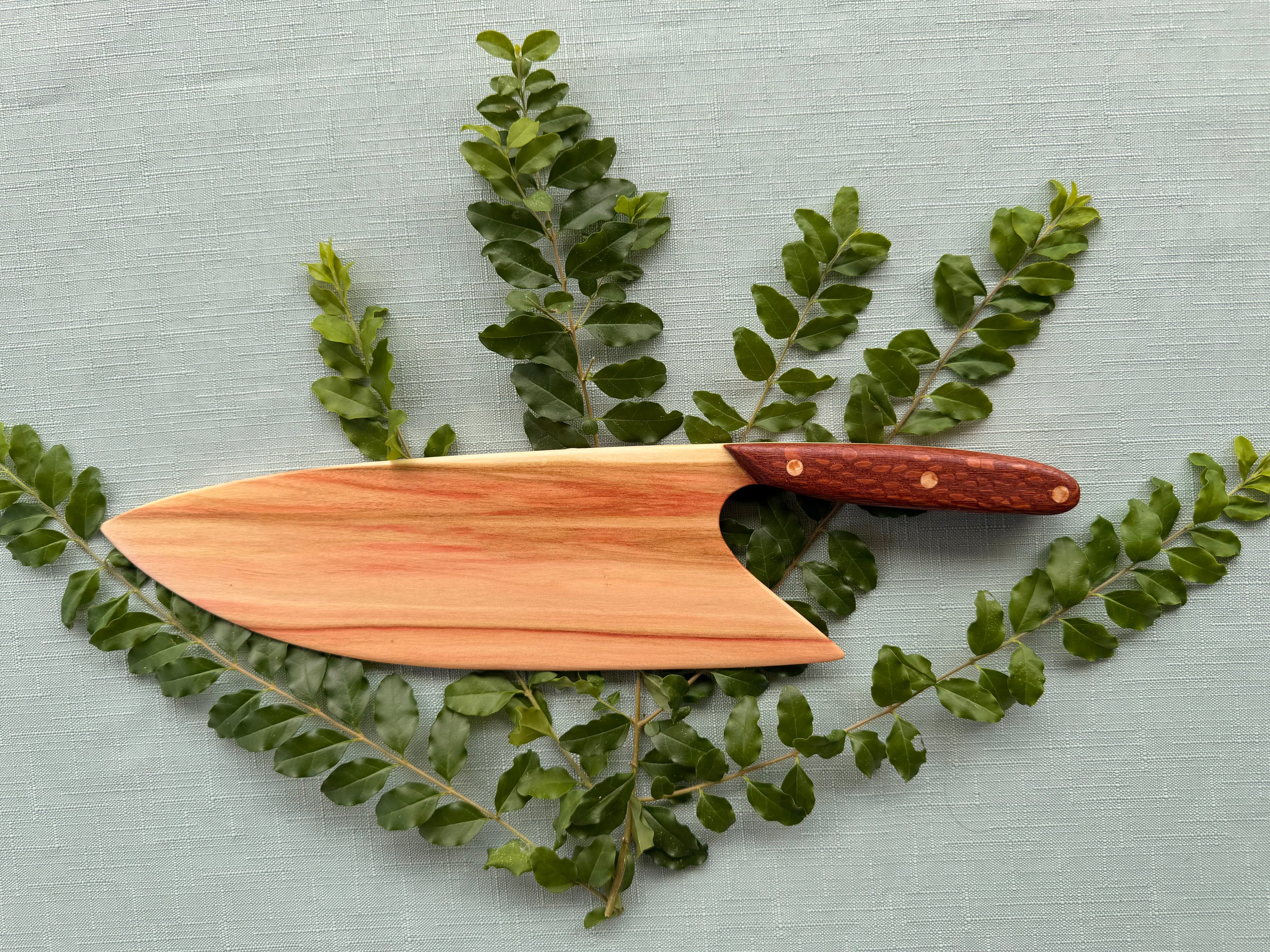 Flaming boxelder knife.