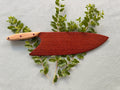 Beautiful Exotic leopard wood serving knife.