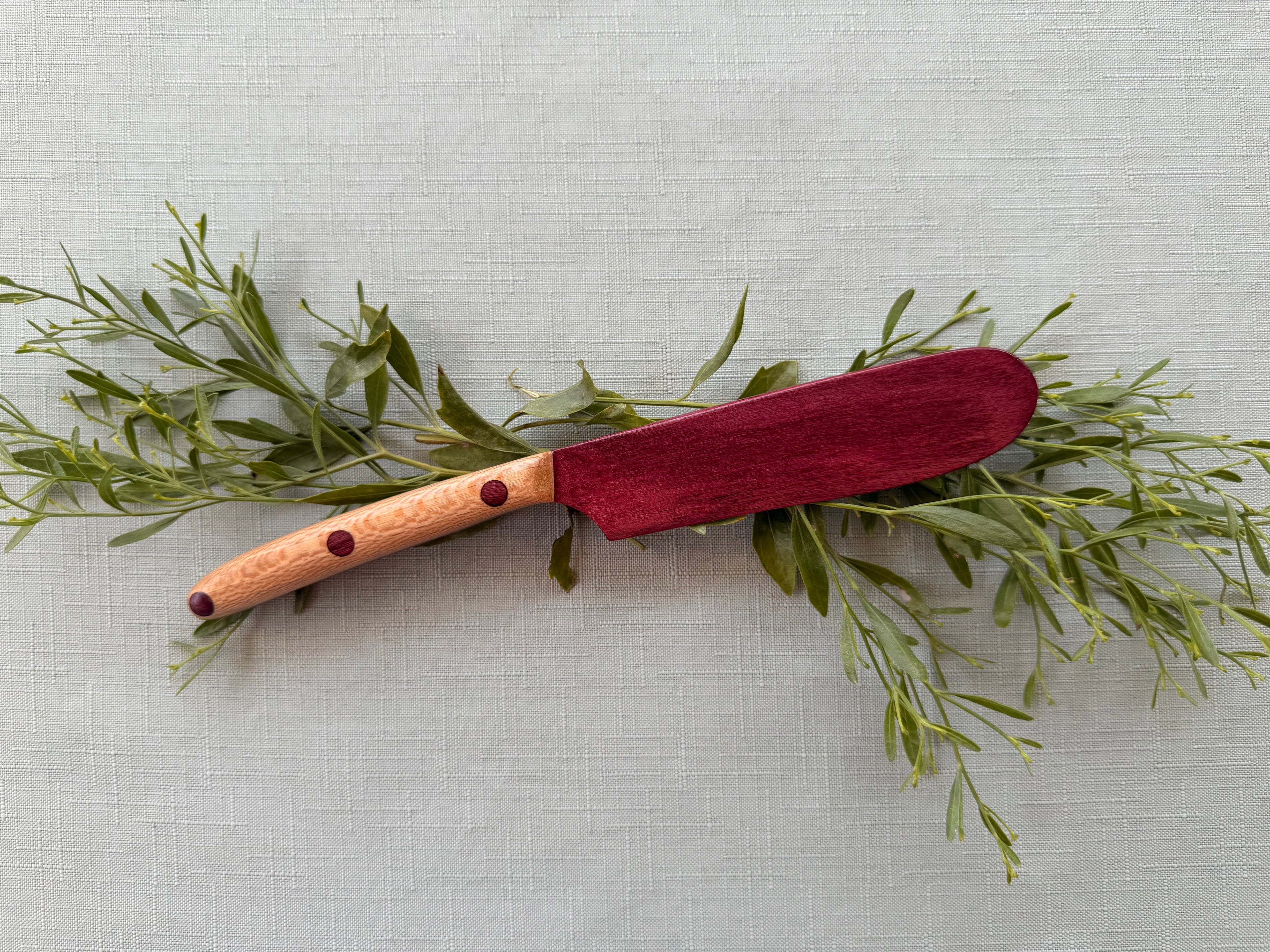Exotic Purple heart butter/spreader knife