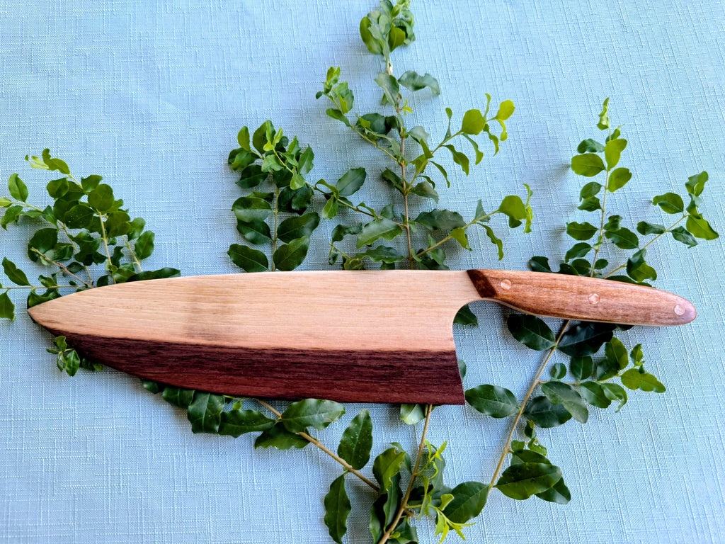 Beautiful walnut serving knife.
