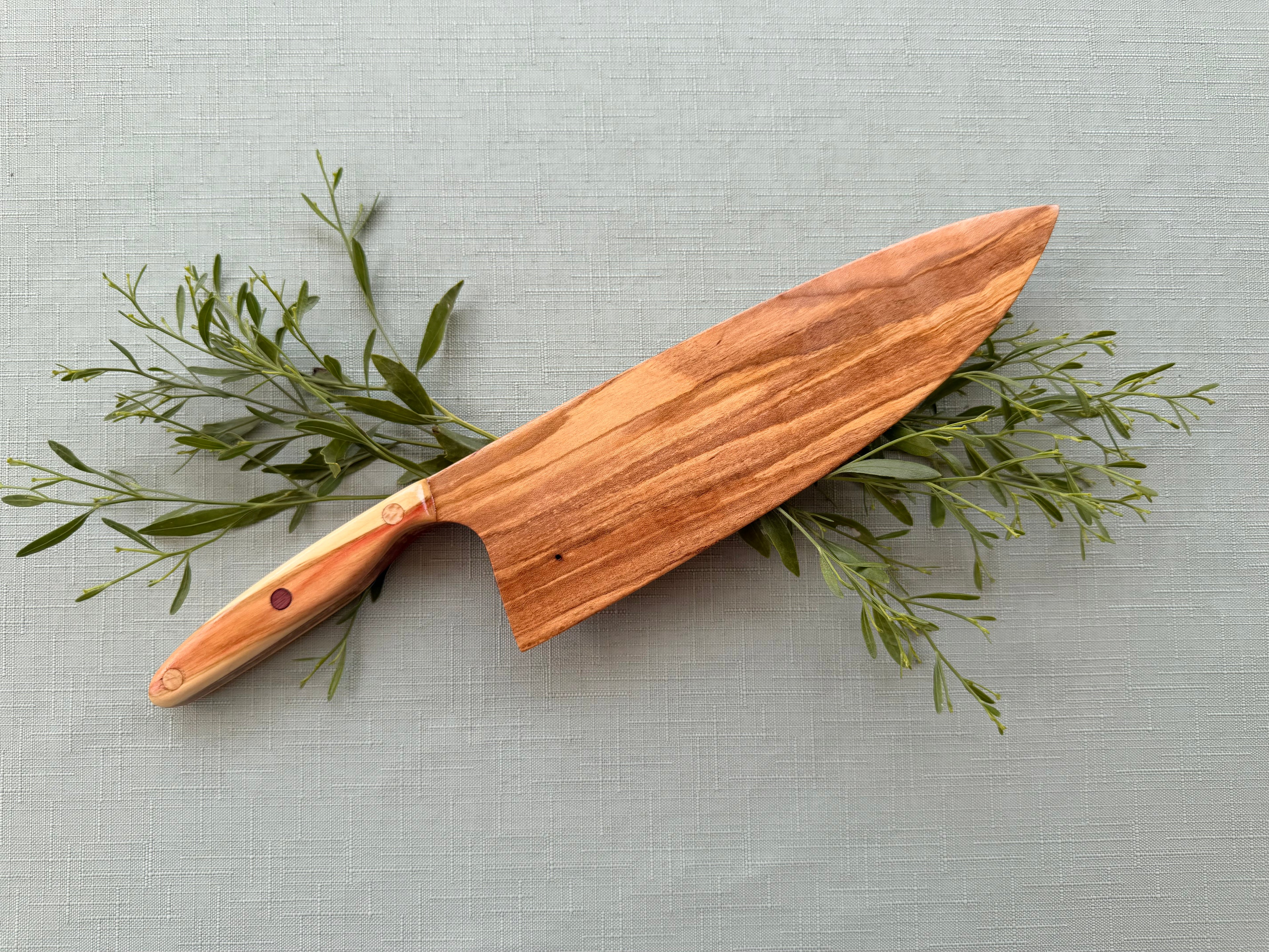 Beautiful spalted maple serving knife