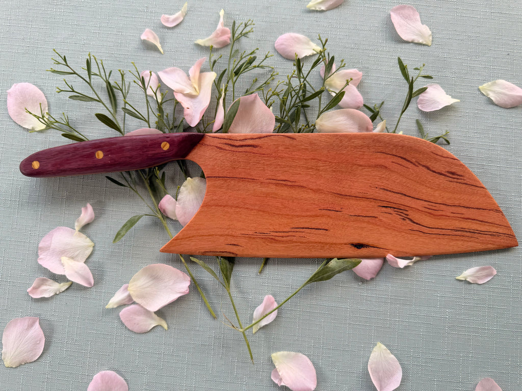 Beautiful black lined cherry serving knife