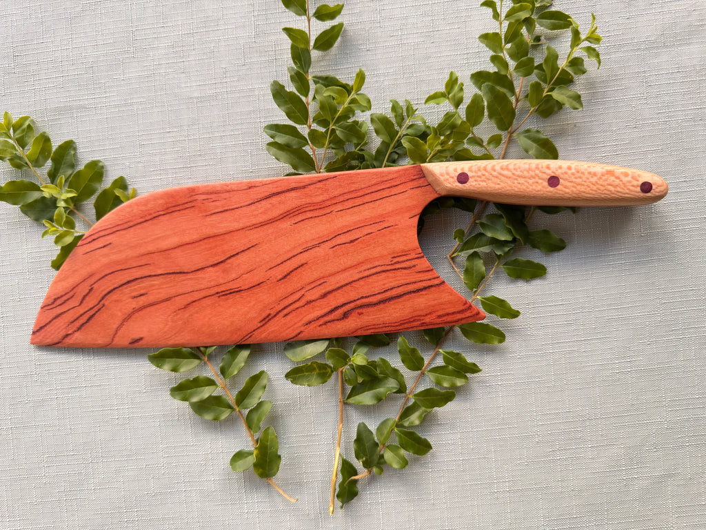 Beautiful Black lined cherry serving knife.