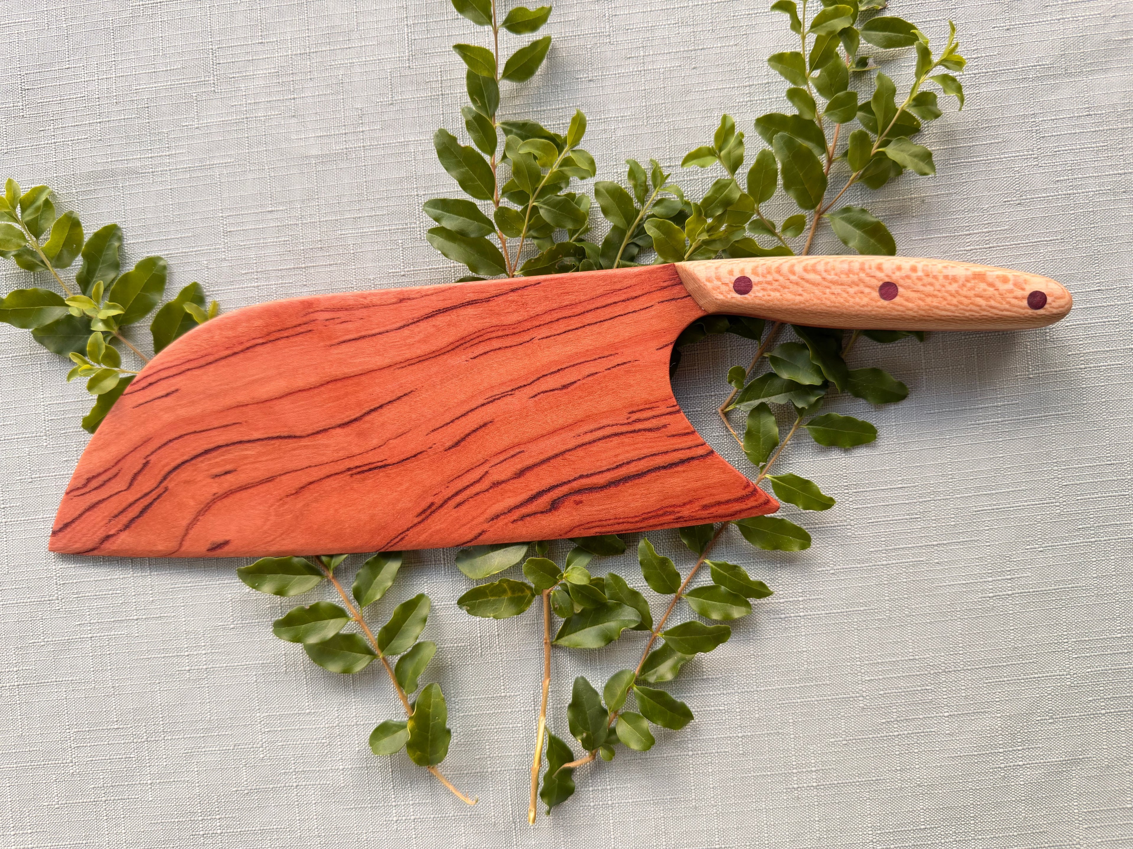 Beautiful Black lined cherry serving knife.
