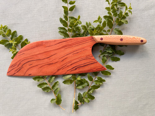 Beautiful Black lined cherry serving knife.
