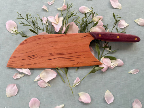 Beautiful black lined cherry serving knife