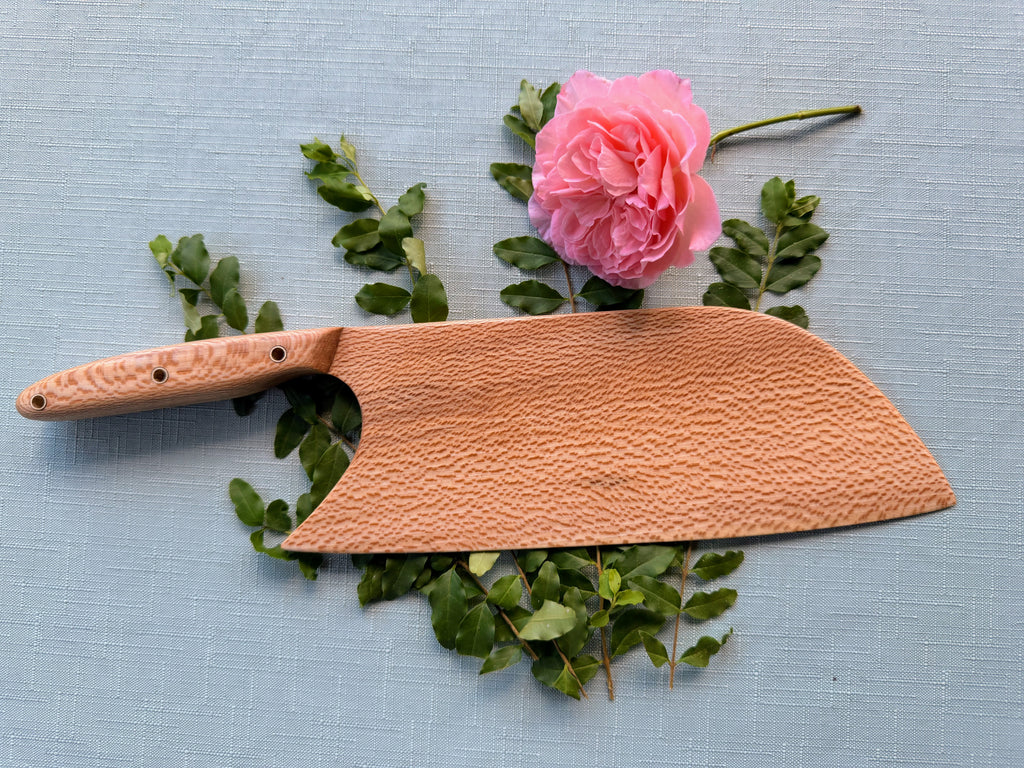 Beautiful sycamore serving knife