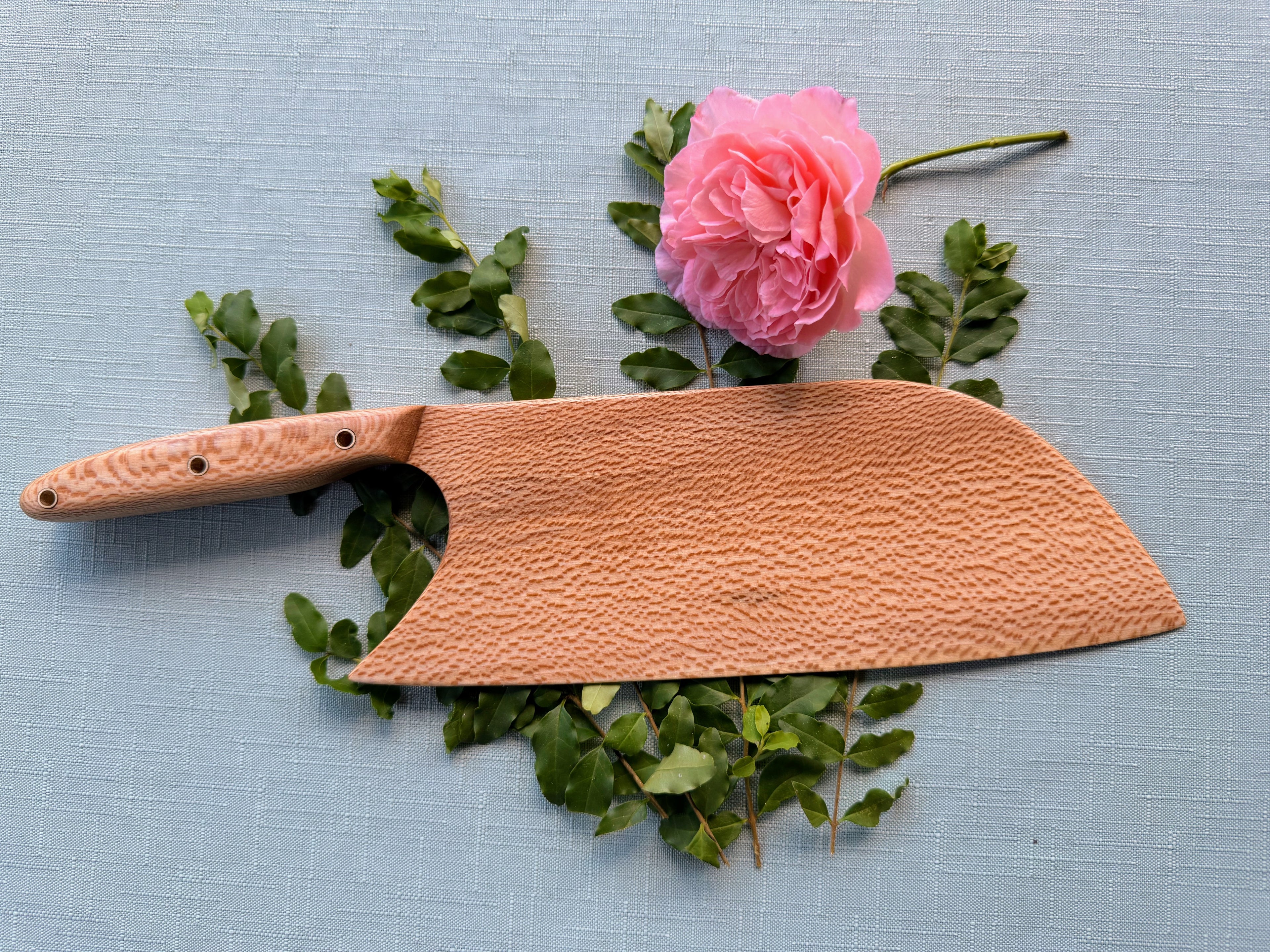 Beautiful sycamore serving knife