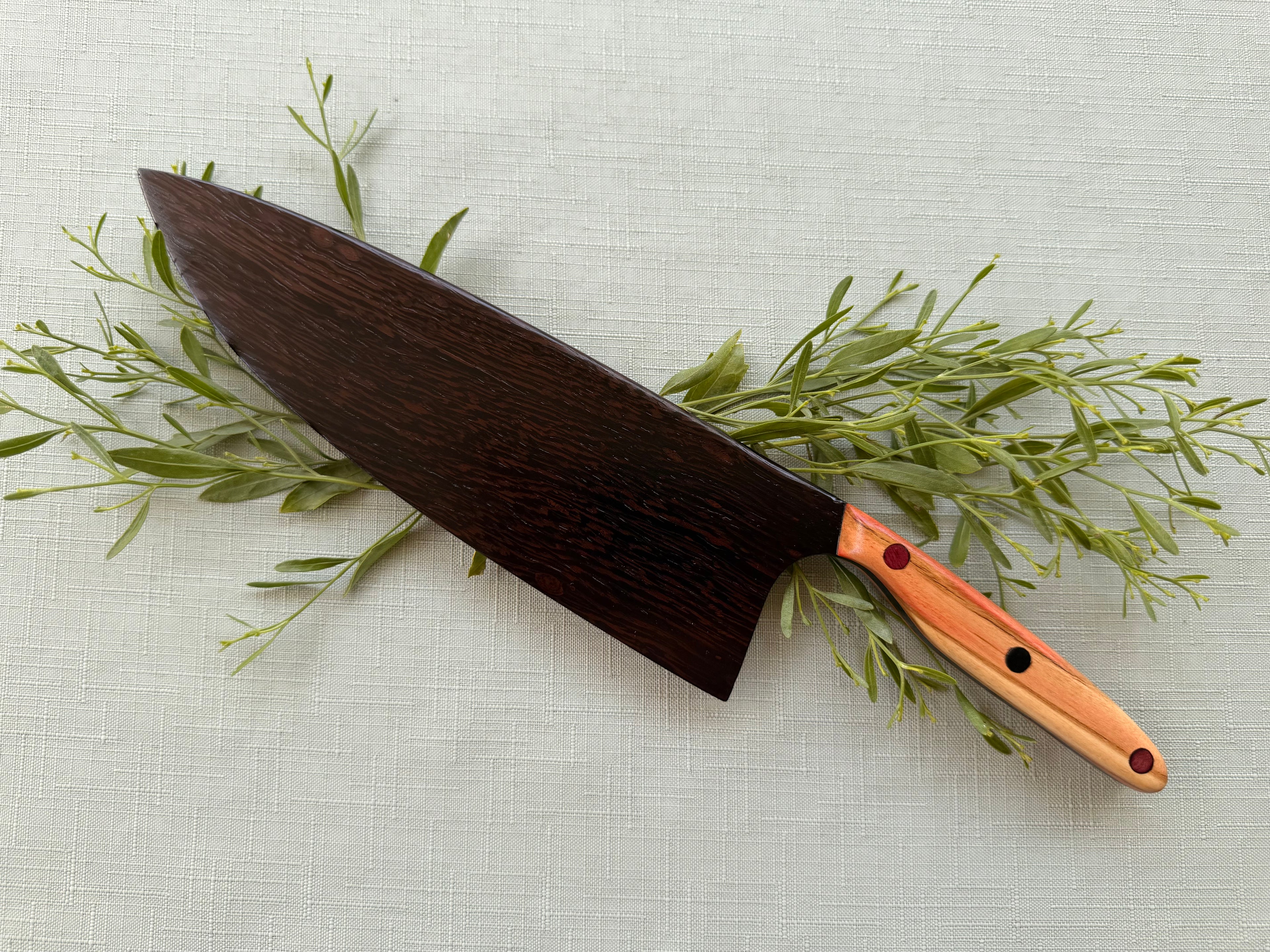 Exotic Wenge serving knife