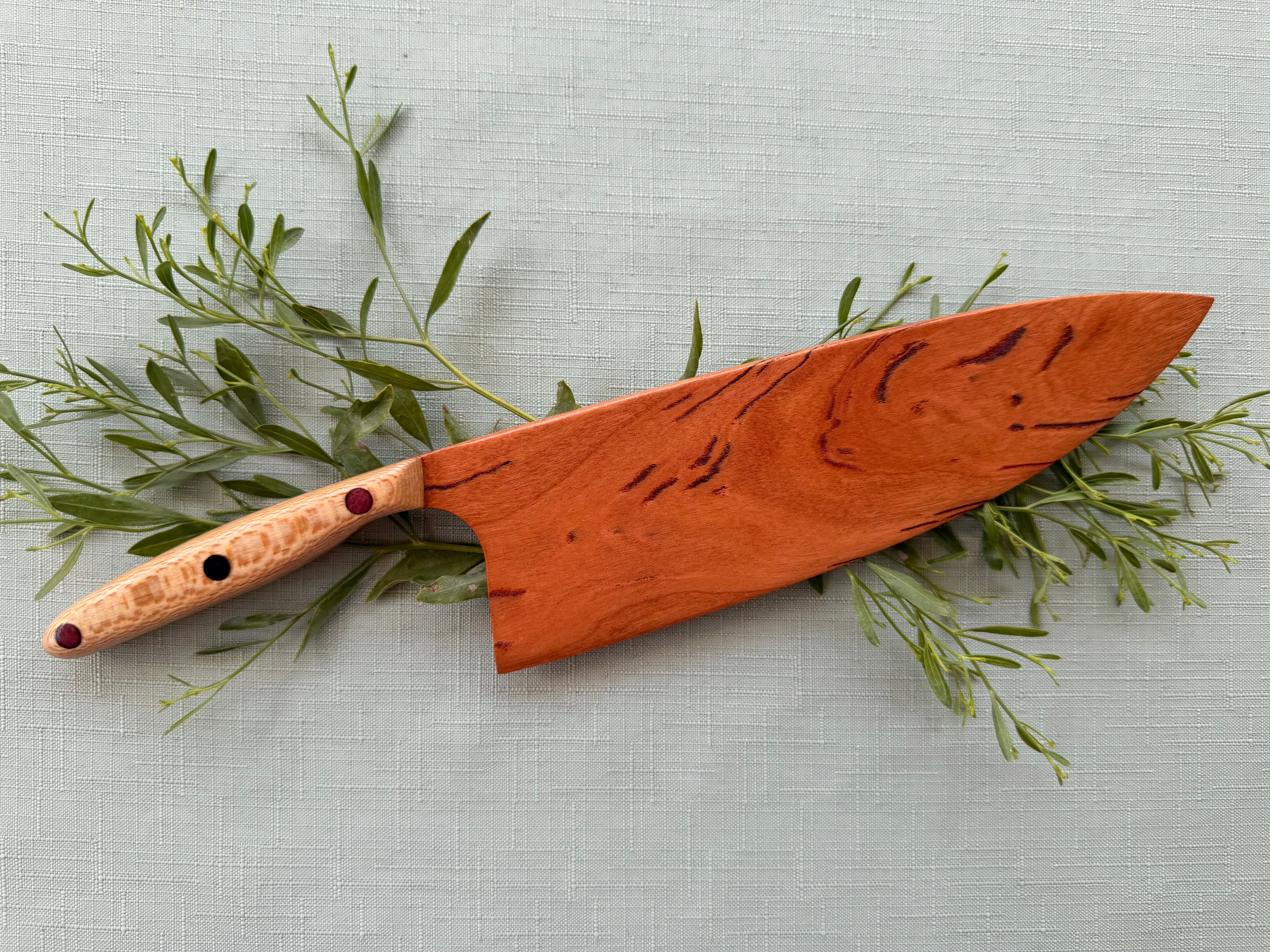 Beautiful Black lined cherry serving knife