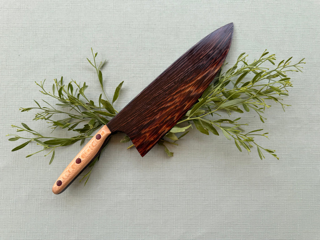 Beautiful exotic wenge serving knife