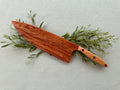 Exotic Marbled padauk serving knife