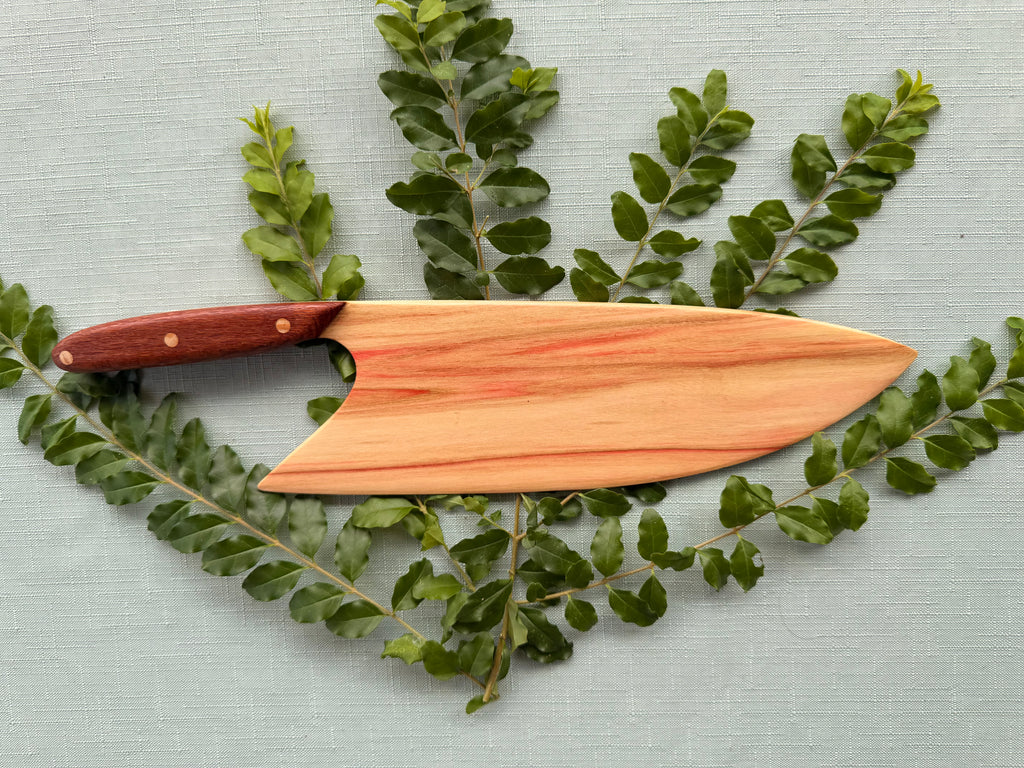 Flaming boxelder knife.