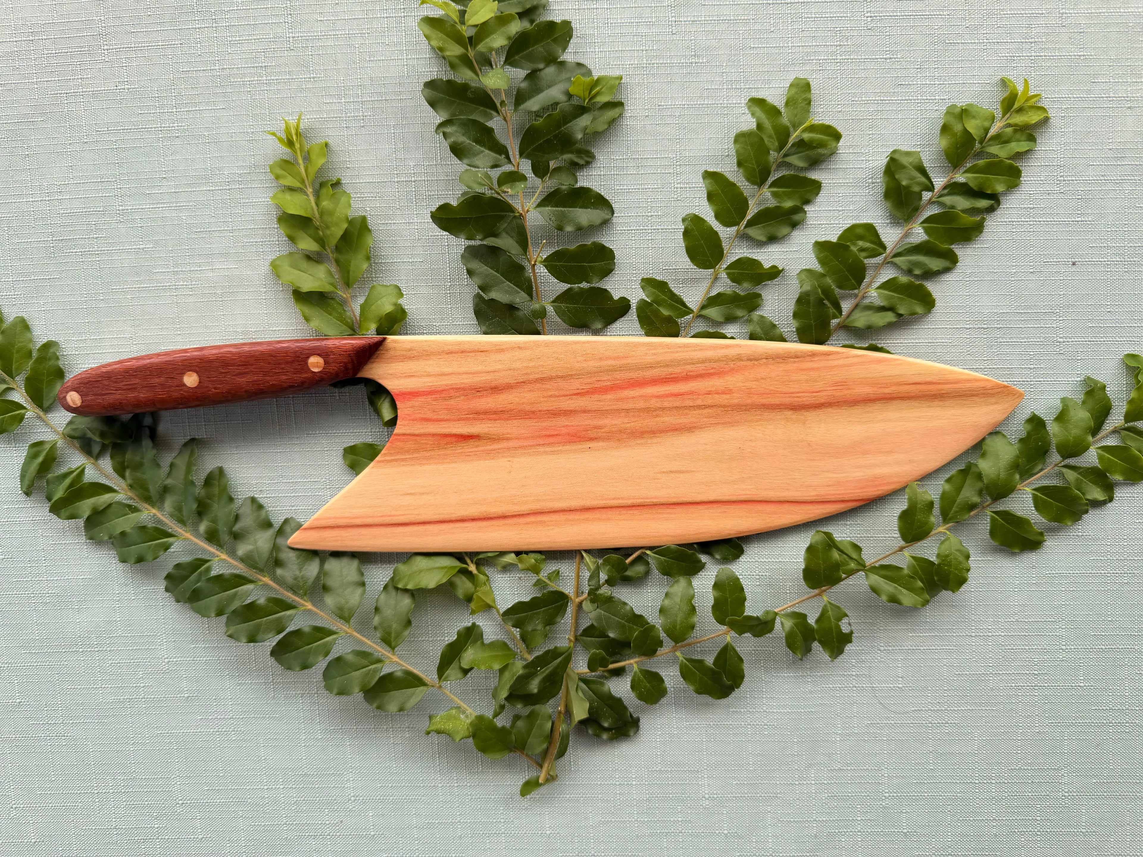 Flaming boxelder knife.