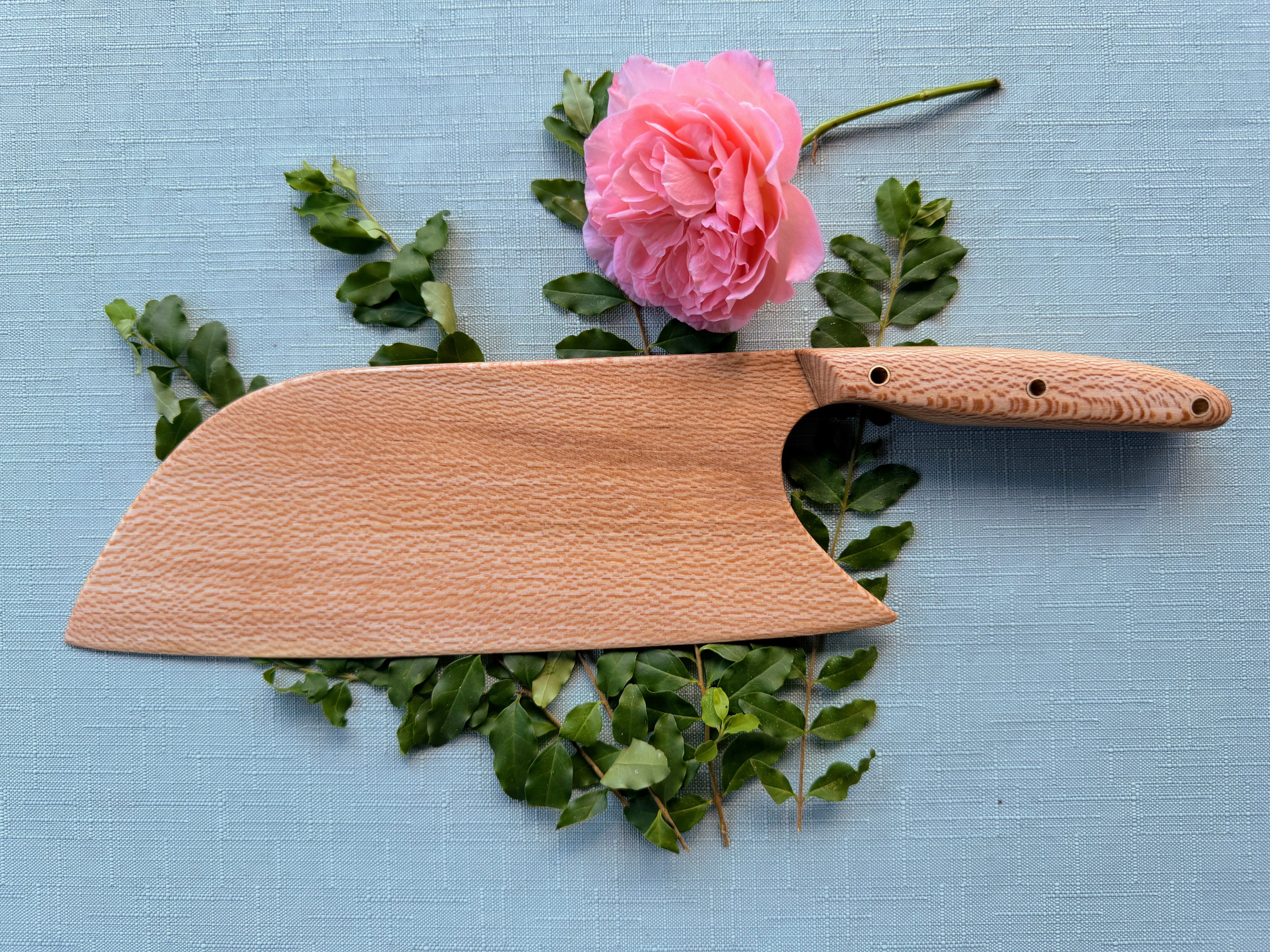 Beautiful sycamore serving knife