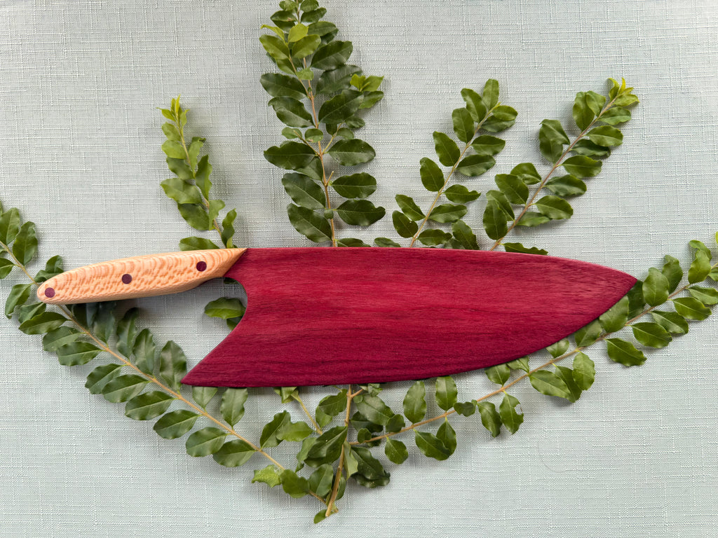 Beautiful Exotic purple heart knife