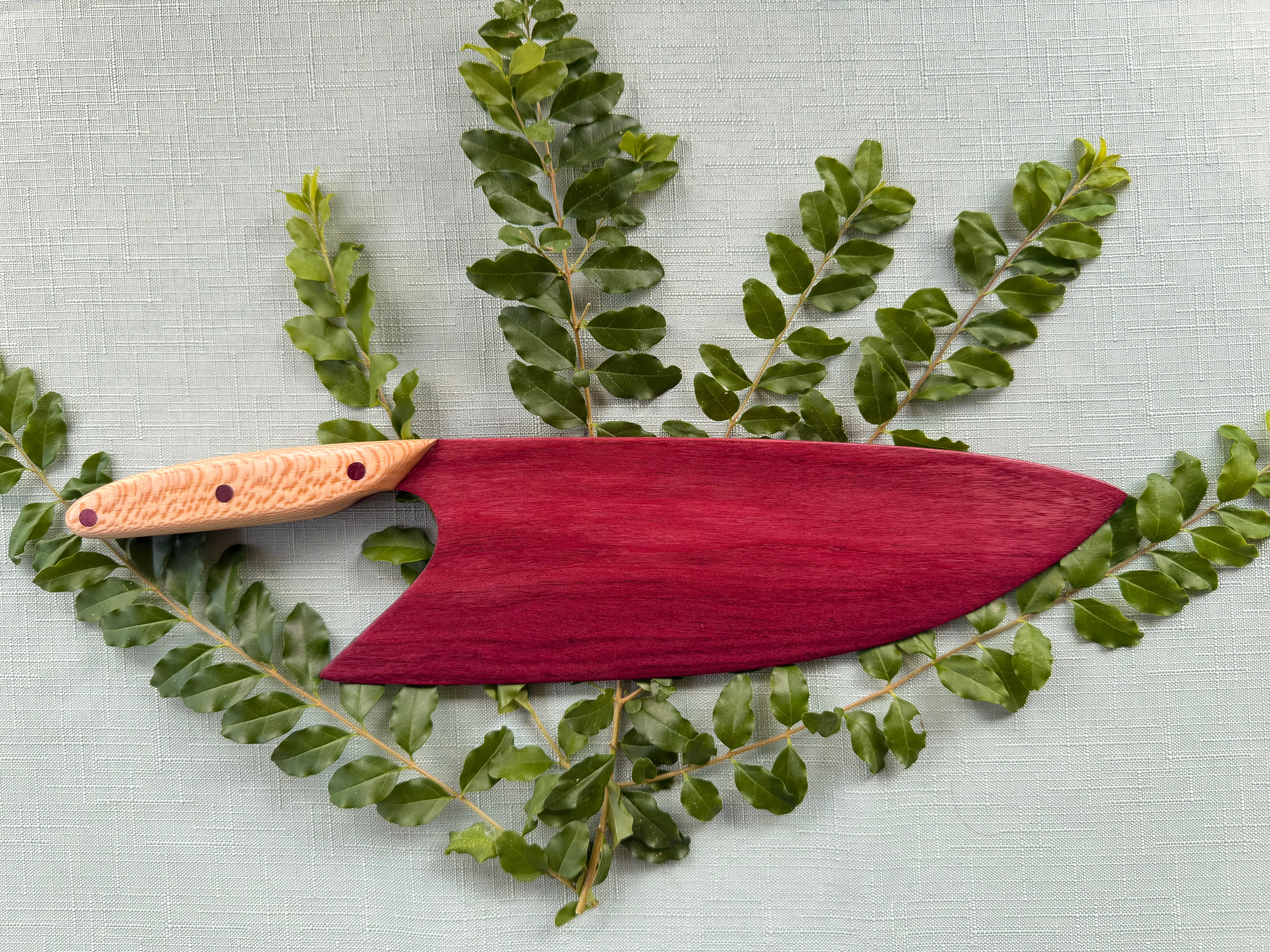 Beautiful Exotic purple heart knife